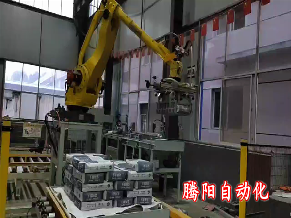 砂漿碼垛機(jī)器人速度可調(diào)不必再為碼垛煩惱